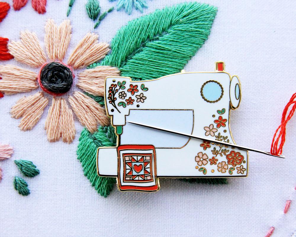 Flamingo Toes Magnetic Needle Minder for Sewing Machine - Secure Your Needles While Crafting, Quilting & DIY Projects