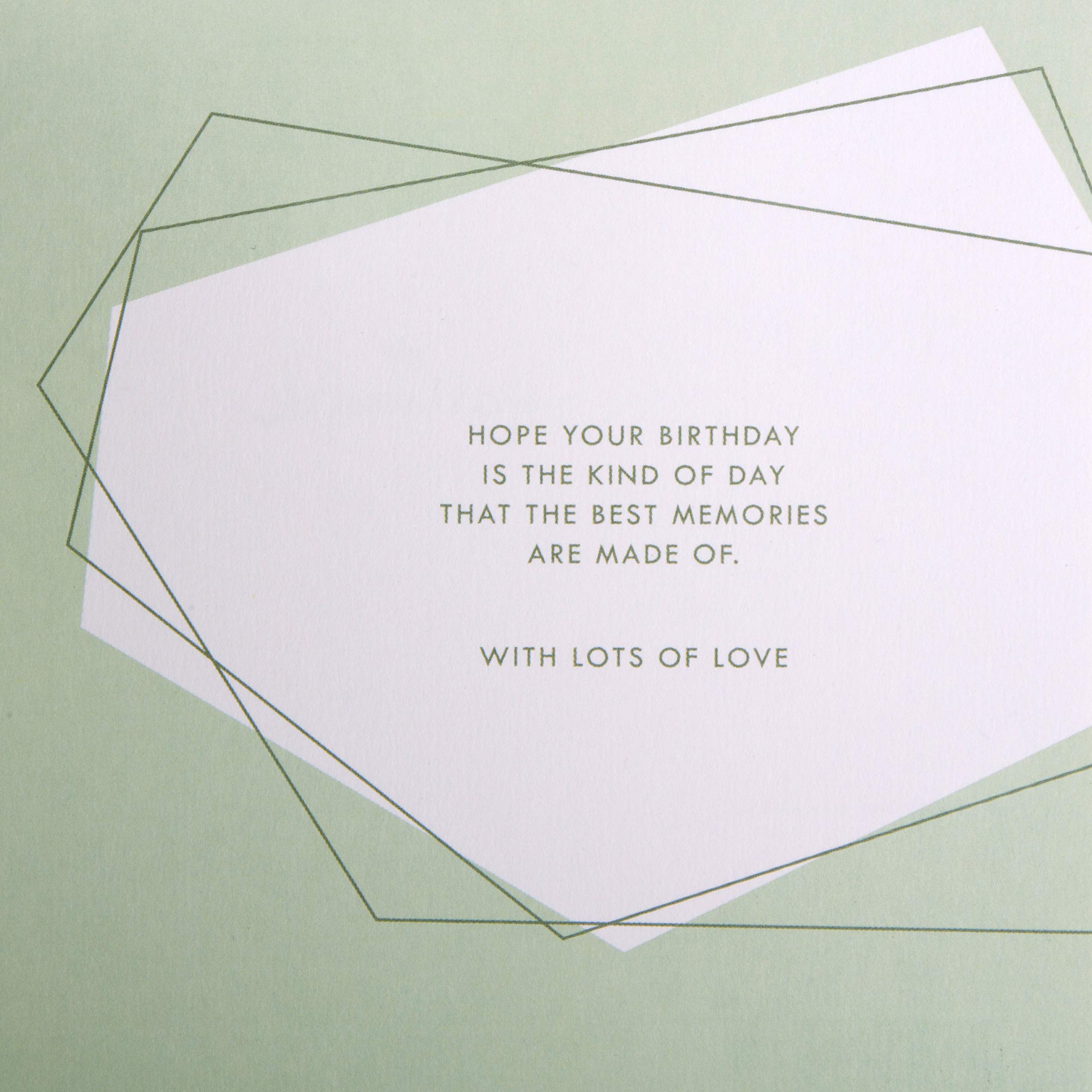 Hallmark Birthday Card for Brother - Geometric Laser-Cut Design | Unique Greeting Card for Sibling Birthday | Perfect for Brothers Day, Special Occasions & Gift Giving