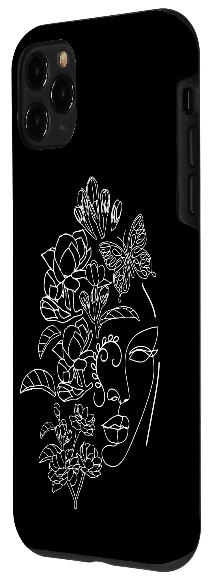 iPhone 11 Pro Floral Head Woman Flower Line Art Abstract Phone Case - Trendy Protective Cover for Women, Perfect Gift for Birthday, Mother's Day & Everyday Use