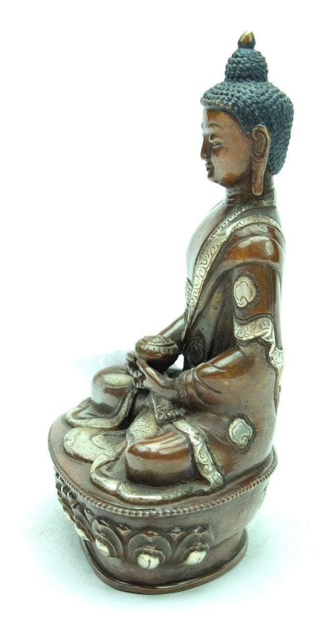 8 Inch Amitabha Buddha Statue - Handcrafted Buddhist Decor for Home Altar, Meditation & Spiritual Gift