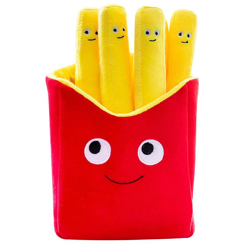 Fries to My Burger Plush Toy - Cute Fast Food Stuffed Animal for Kids, Best Friend Gift & Room Decor (Perfect for Birthday Parties, Cuddling & Collectors)