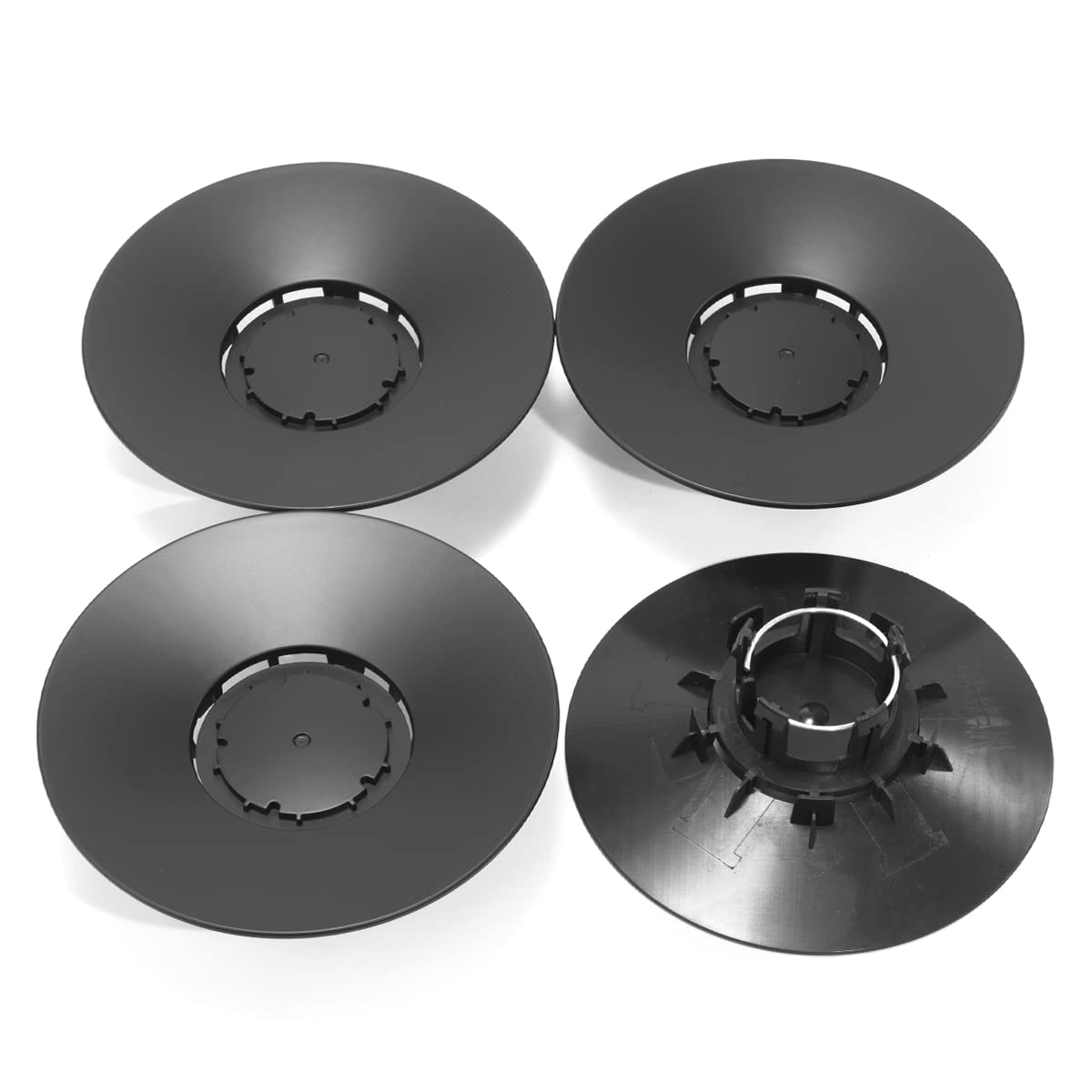 8 Inch (156mm) Wheel Center Caps for Tesla Model Y - 4 Pack Black Hubcap Covers | Durable Replacement Accessories for Enhanced Wheel Protection & Style