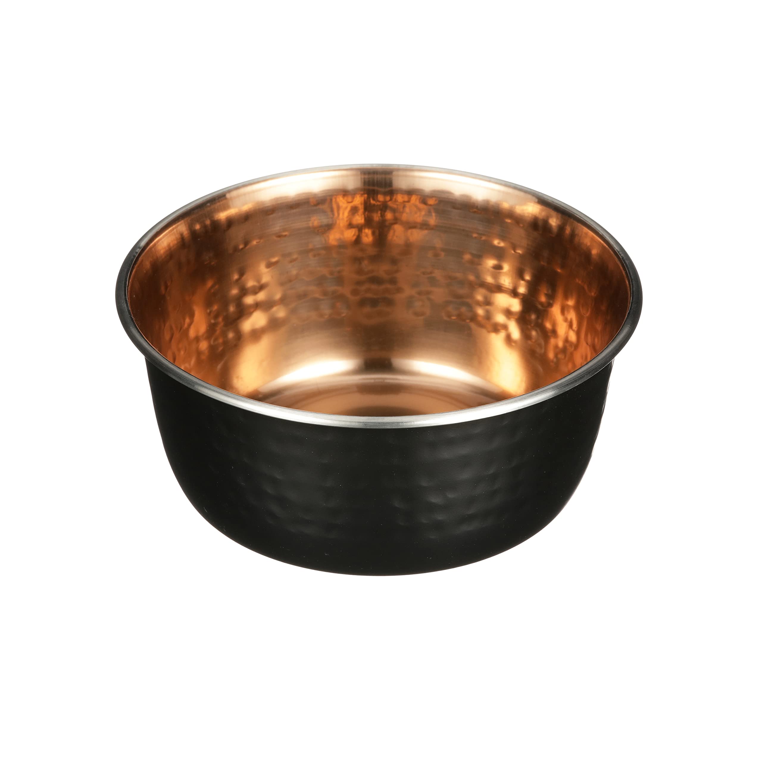 Premium Hammered Decorative Pet Bowls for Dogs & Cats - Luxury Style Small Black Copper Dish for Food & Water - Perfect for Home, Kitchen, or Gift Giving