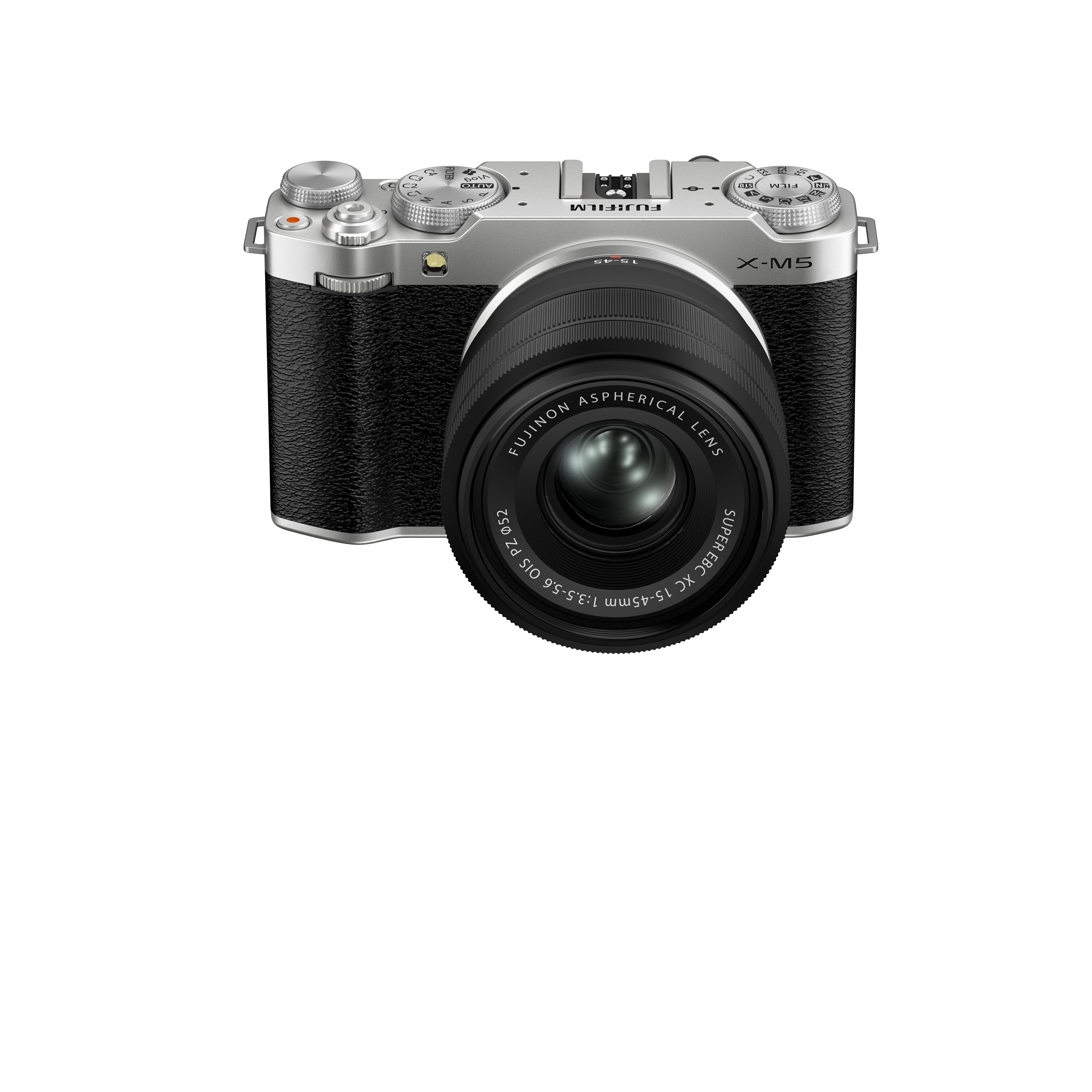 FUJIFILM X-M5 Mirrorless Digital Camera with 15-45mm f/3.5-5.6 OIS Lens Kit (Silver) - Perfect for Travel Photography, Vlogging & Street Shooting
