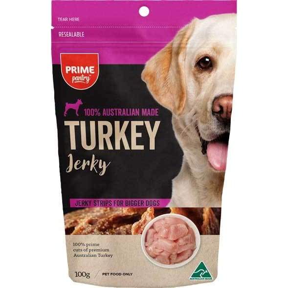 Prime100 Beef Jerky Soft Dog Treats 100g - All Natural, High Protein Training Snacks for Small & Large Dogs - Perfect for Rewards, Travel & Outdoor Adventures