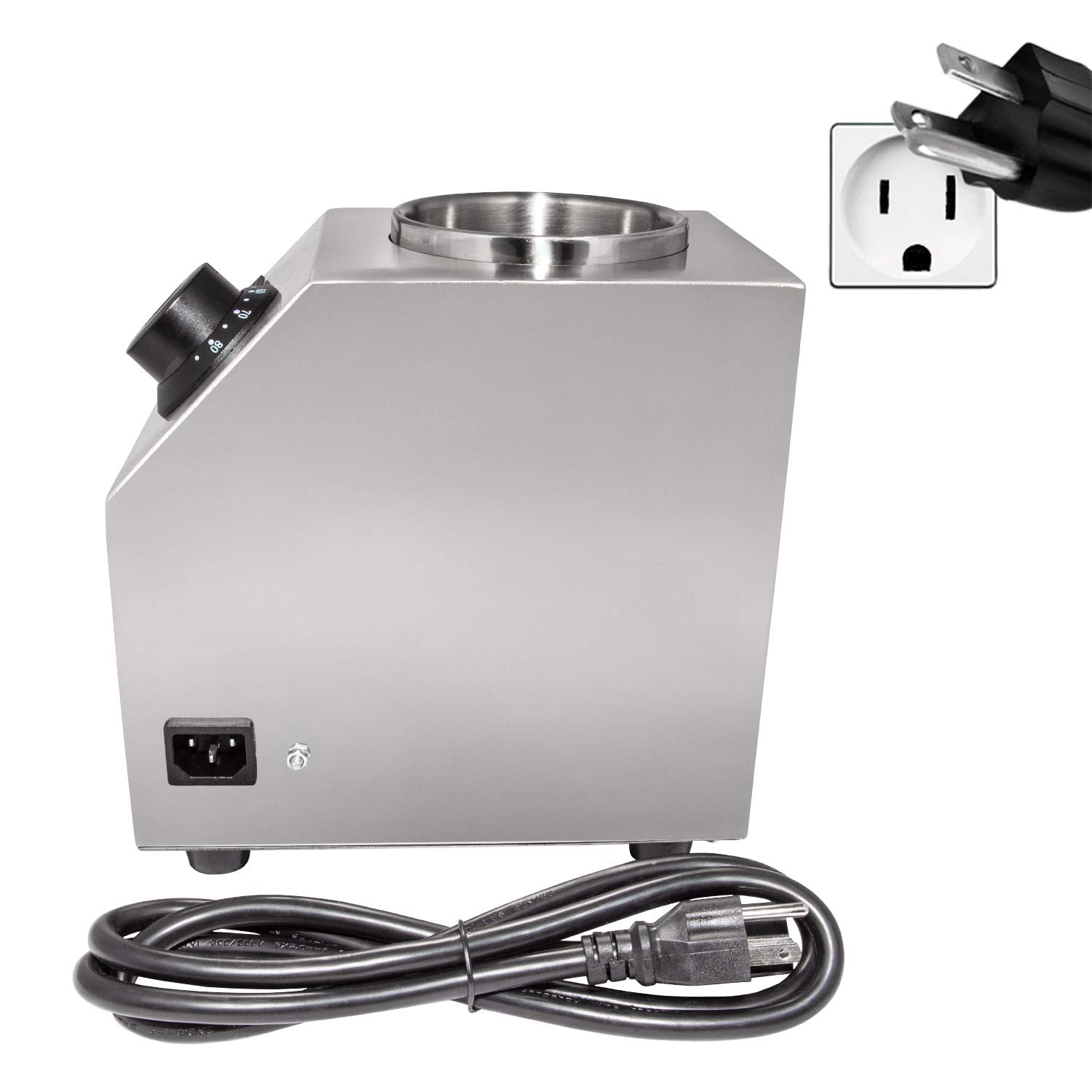 ALDKitchen Electric Sauce Dispenser & Heater - Commercial Stainless Steel Sauce Warmer 110V (1-Head) - Perfect for Restaurants, Catering & Food Service Businesses