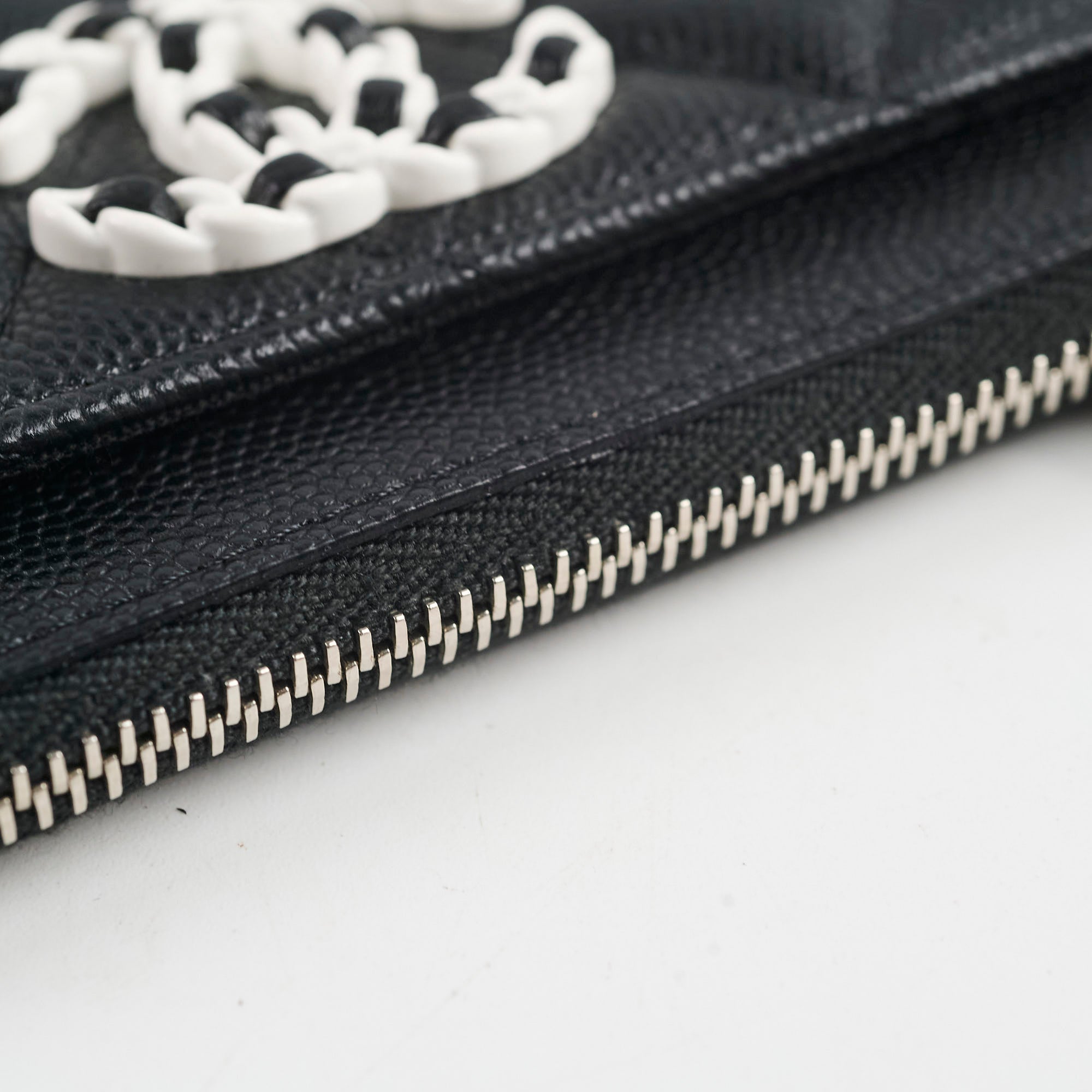 Chanel Classic Caviar Leather Card Holder Wallet - Black | Luxury Compact Credit Card Case for Women | Perfect for Everyday Use, Travel & Gifting