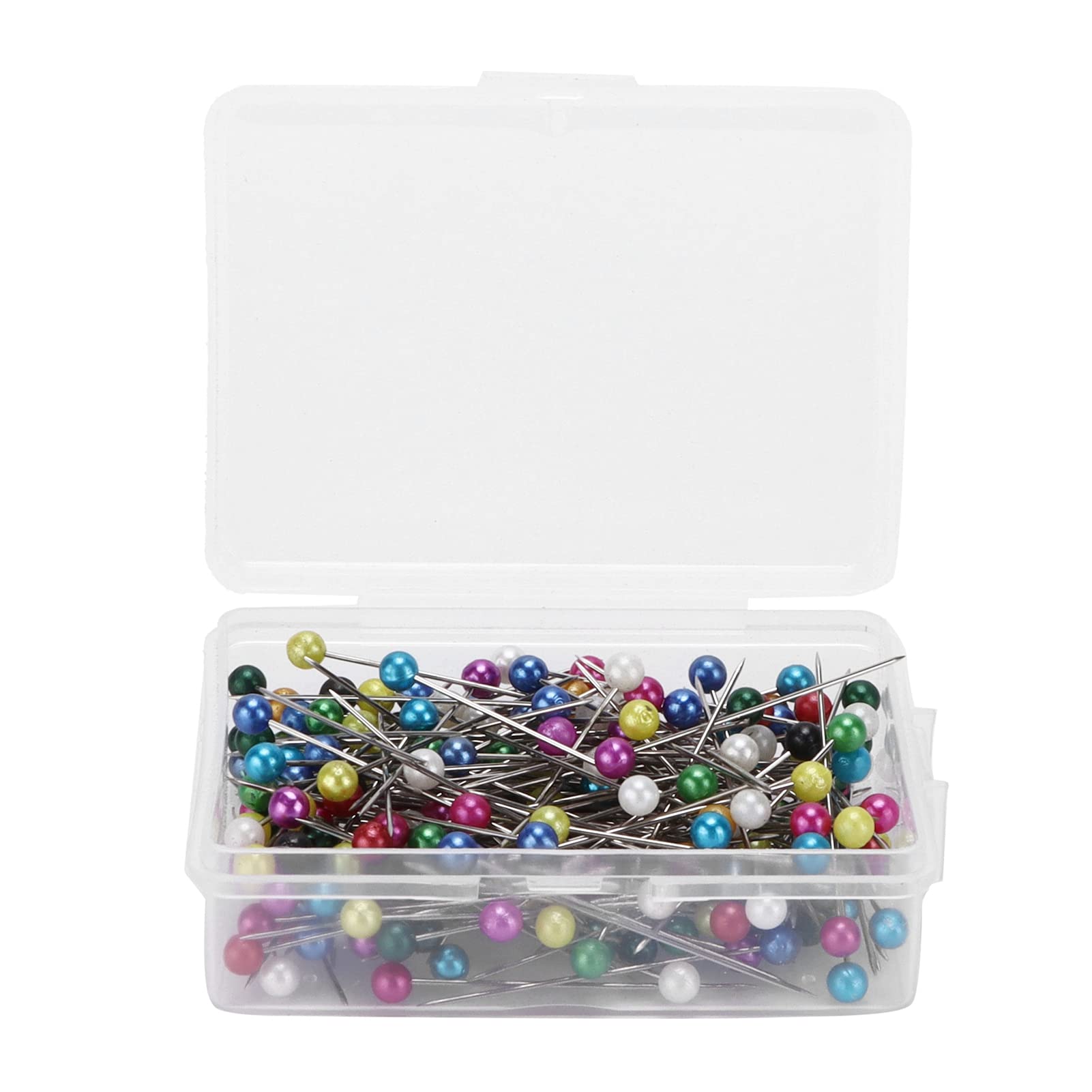 Sewing Pins with Plastic Box for Quilting & Fabric Crafts
