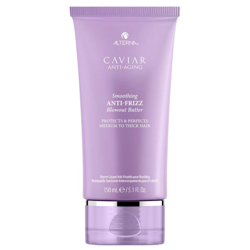 Alterna Caviar Smoothing Anti-Frizz Blow Out Butter 5.1 oz - Luxurious Hair Styling Cream for Frizz Control & Shine - Perfect for Salon-Quality Blowouts at Home