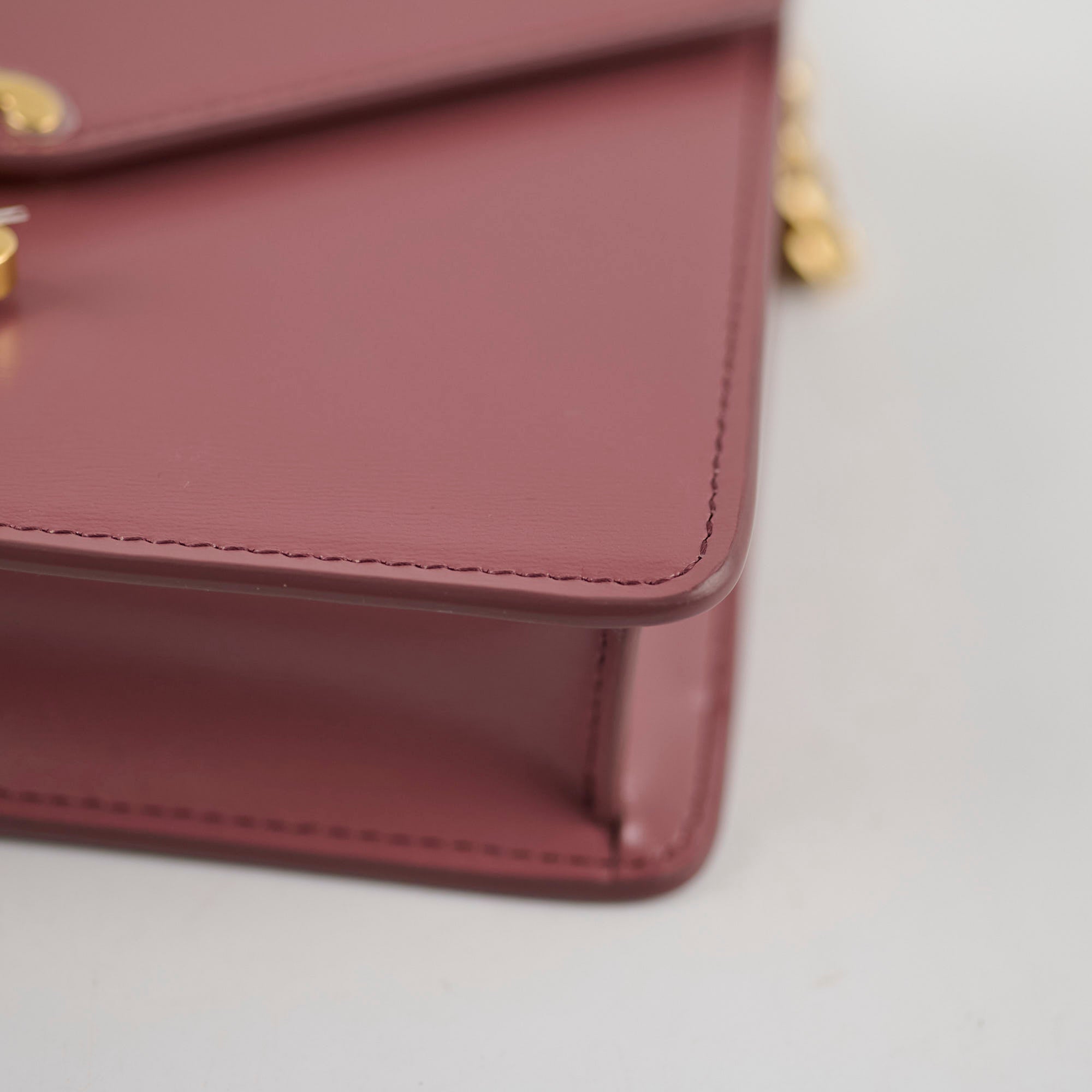 Celine Margo Wallet On Chain - Vintage Rose Pink Crossbody Bag for Women | Perfect for Evening Parties, Date Nights & Travel