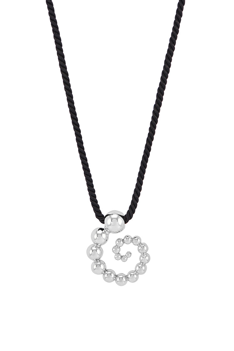 Elegant Swirl Cord Necklace for Women - Boho Chic Adjustable Beaded Jewelry - Perfect for Casual Wear, Date Nights & Gift Giving