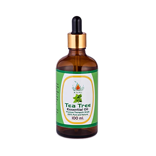 Pure Tea Tree Oil for Skin & Hair Care - Treats Acne, Dandruff & Toenail Fungus - 100ml Natural Essential Oil for Face, Scalp & Nail Care - Perfect for Daily Skincare Routine & Fungal Treatment