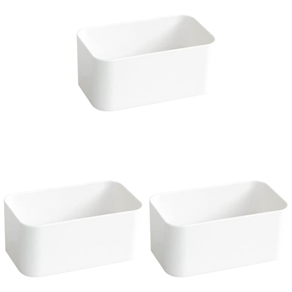 3-Pack Plastic Floating Wall Shelves for Bathroom & Kitchen - Waterproof Storage Organizer, Shower Caddy Shelf - Perfect for Toiletries, Spices & Small Items