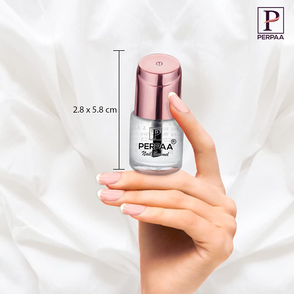 PERPAA® Quick-Drying Long-Lasting Clear Gel Nail Polish - Transparent Shine for Manicures, Pedicures & Nail Art - Salon Quality at Home