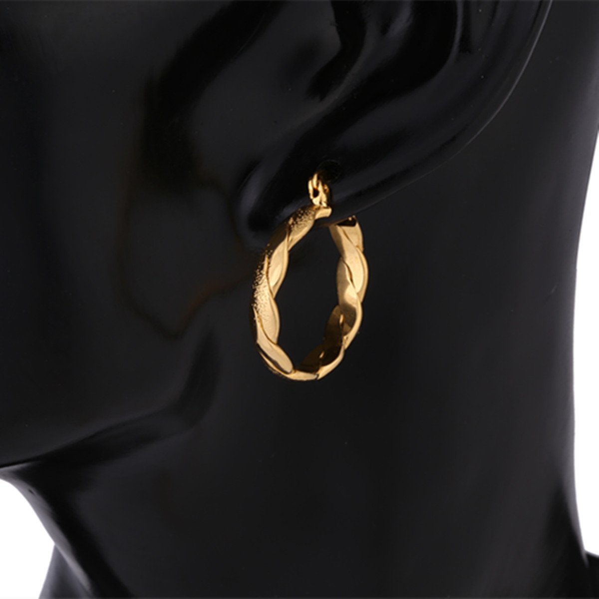 Bridal Men's Jewelry & Women's Hoop Earrings - 18K Gold Plated Wedding Accessories for Groom, Bride & Couples - Perfect for Weddings, Anniversaries & Romantic Gifts