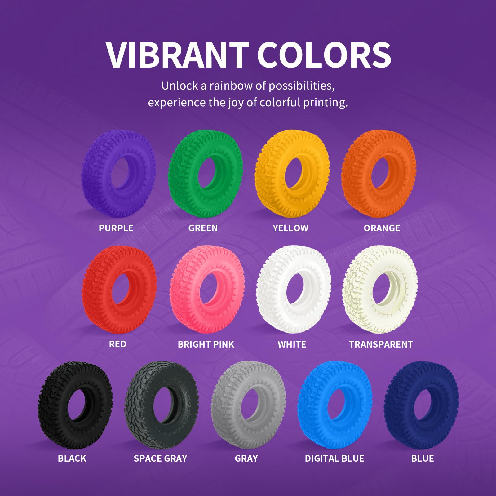Overture TPU Filament 1.75mm Flexible 3D Printer Filament - 95A Soft, 1kg Spool (2.2 lbs) - Compatible with Most FDM Printers (Blue) - Perfect for Flexible Parts, Phone Cases, Toys & Wearable Projects