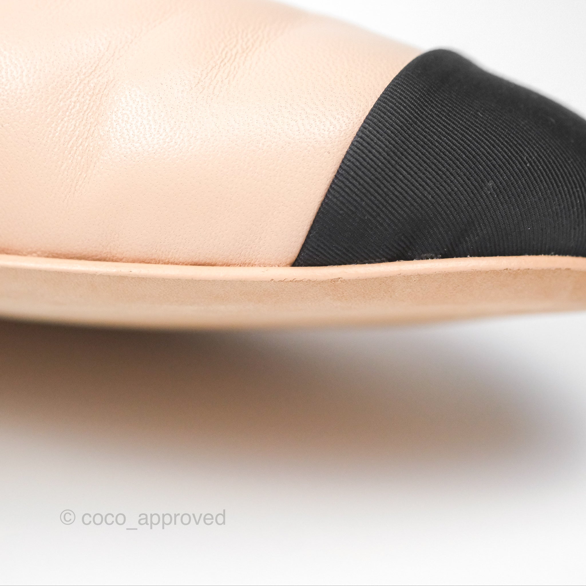 Chanel CC Cap Toe Loafers for Women - Black & Beige Leather Shoes Size 39 | Luxury Designer Loafers for Office, Party & Casual Wear