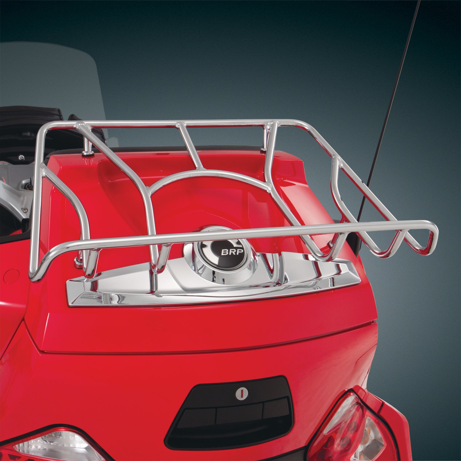 Show Chrome Accessories 41-155 Tour Trunk Rack for Motorcycles - Heavy Duty Luggage Carrier for Harley, Honda & Cruiser Bikes - Perfect for Long Distance Rides & Road Trips