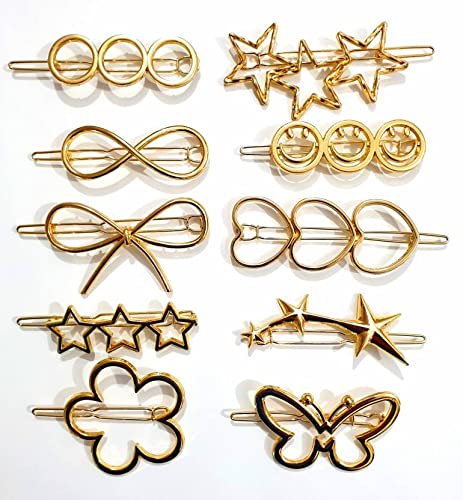Sonpal 6-Piece Korean Style Pearl Barrettes Set - Elegant Marble Alligator Hair Clips & Hairpins for Women | Perfect for Weddings, Parties & Daily Hair Accessories