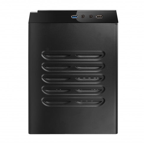 Spire PowerCube 715 Computer Case with Dual Tempered Glass Windows - SPC715B CE/R/2W U3 P/S Option - Perfect for Gaming PC Builds & Custom Workstations