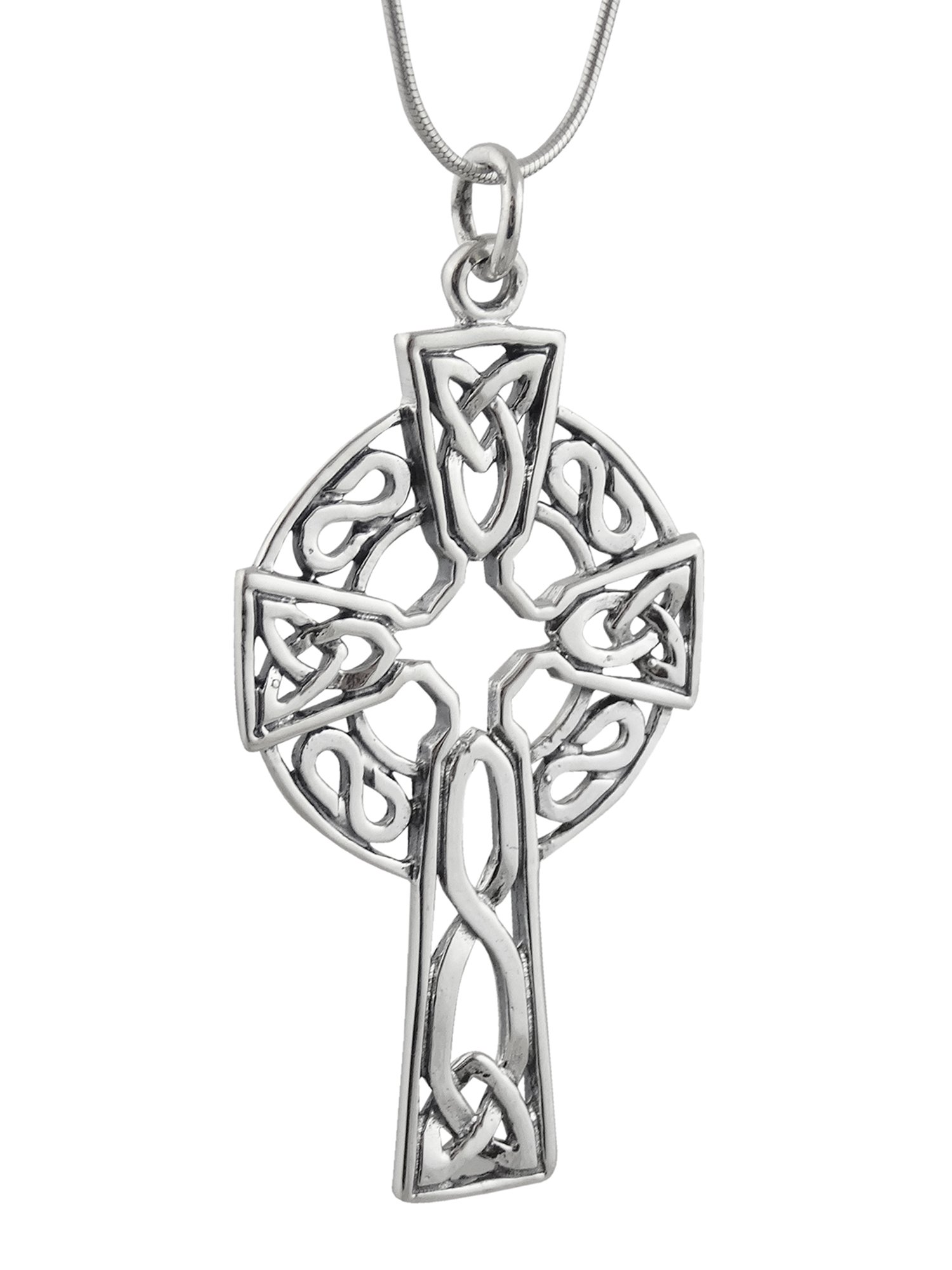 Sterling Silver Celtic Knot Necklace for Women - Elegant Irish Jewelry Gift for Her, Perfect for St. Patrick's Day, Weddings & Special Occasions