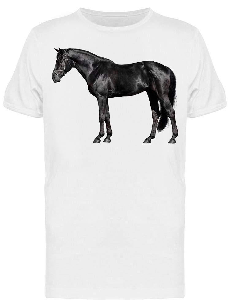 Smartprints Horse Standing At Side Graphic T-Shirt for Men - Casual Cotton Tee for Everyday Wear, Outdoors & Street Style