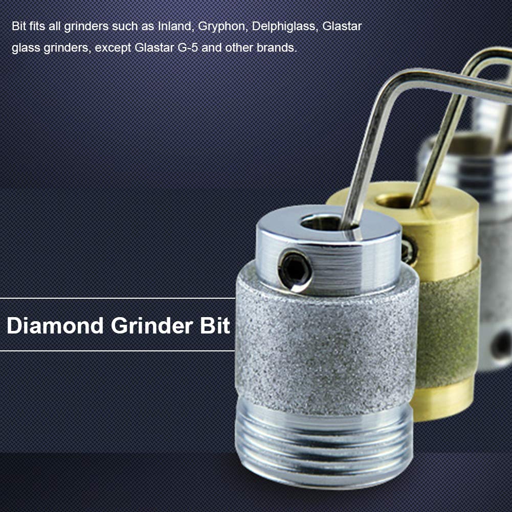 MCB34 Grinding Bit for Ceramic & Stained Glass - Abrasive Tool Compatible with Inland Gryphon Delphiglass Grinders | Perfect for Glass Art, Mosaics & DIY Craft Projects
