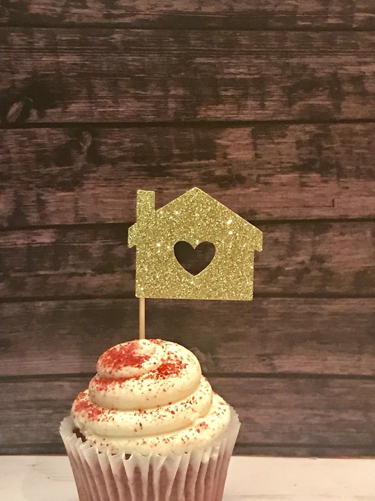 Housewarming Cupcake Toppers - 12 Pack, New Home Celebration Cake Decorations for Housewarming Parties, Bridal Showers & Homewarming Gifts
