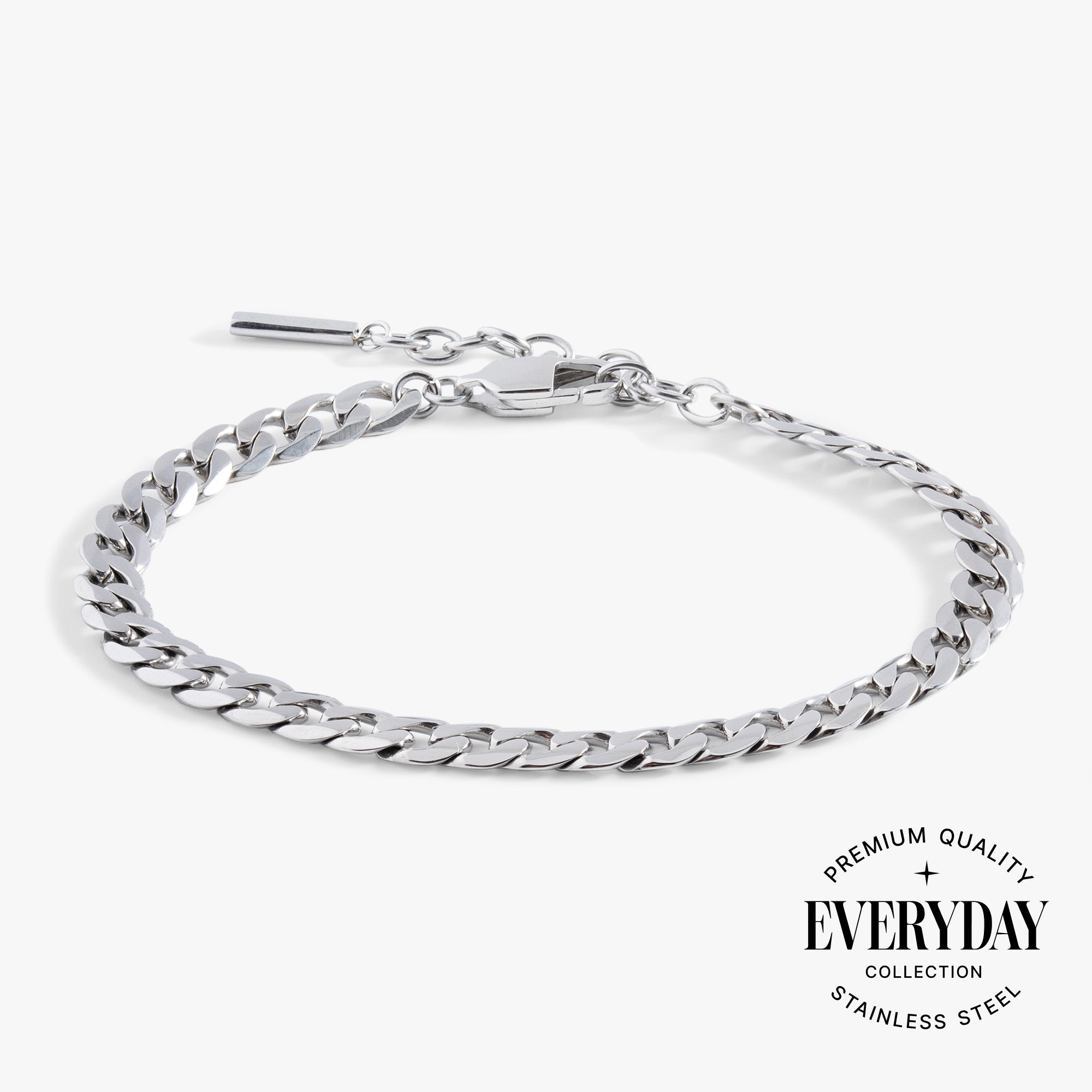 Stylish Everyday Flat Curb Chain Bracelet for Women - Trendy Minimalist Jewelry for Casual Wear, Office & Date Night