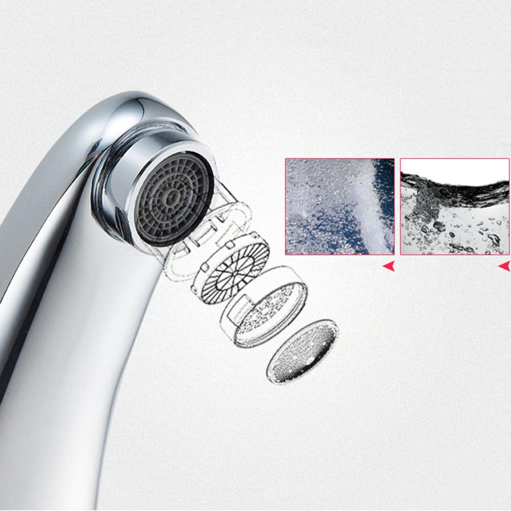 KNOXC Automatic Sensor Faucet - Hands-Free Touchless Bathroom Sink Mixer Tap with Chrome Finish for Cold & Hot Water | Ideal for Home, Office, and Public Restrooms