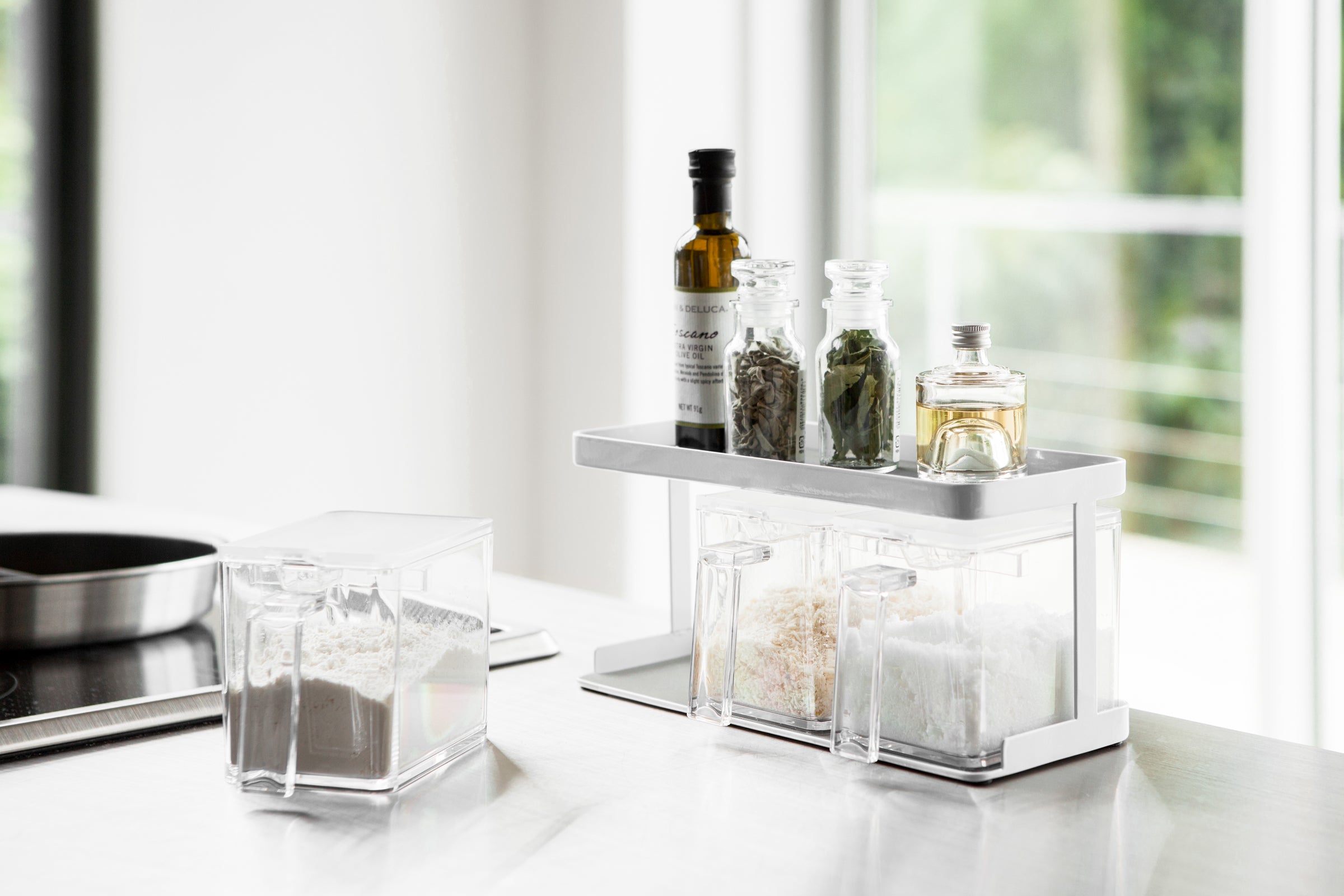3-Tier Pantry Organizer Shelf - Space Saving Kitchen Storage for Spices, Cans & Dry Goods - Perfect for Pantry, Cabinet & Countertop Organization