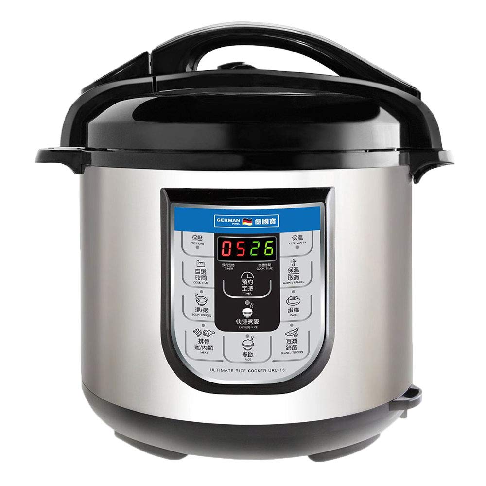German Pool 120V 6L Ultimate Rice Cooker with Vacuum Insulation - Perfect for Home, Dorm & Office Use | Fast Cooking & Energy Saving | Ideal for Rice, Soup & Slow Cooking