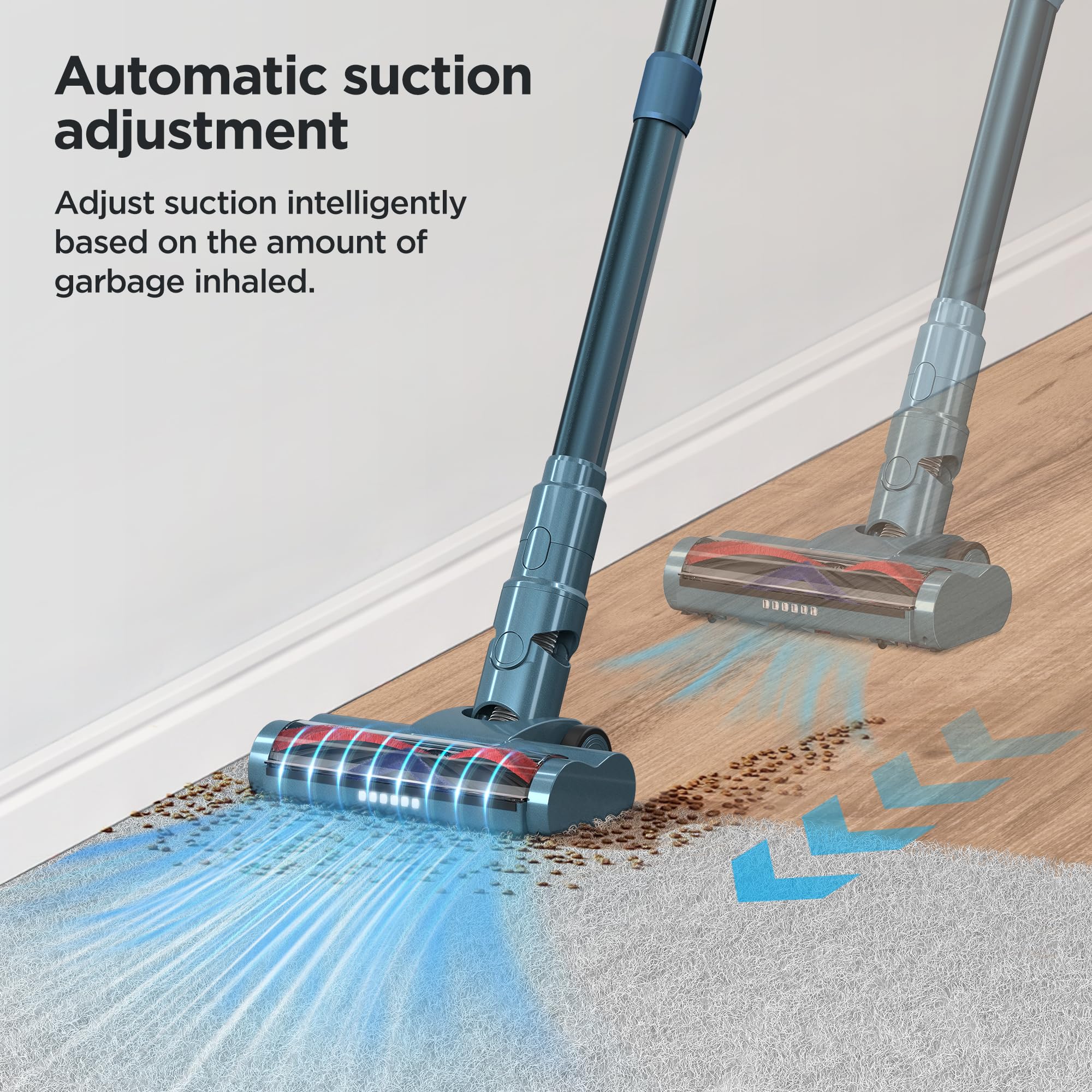 **Powerful 400W Cordless Stick Vacuum Cleaner - 33kPa Suction, Auto Mode, 50Min Runtime, LED Display, Rechargeable & Anti-Tangle - Lightweight for Home, Pet Hair, Carpets & Hard Floors - Perfect for Quick Cleanups & Pet Owners**