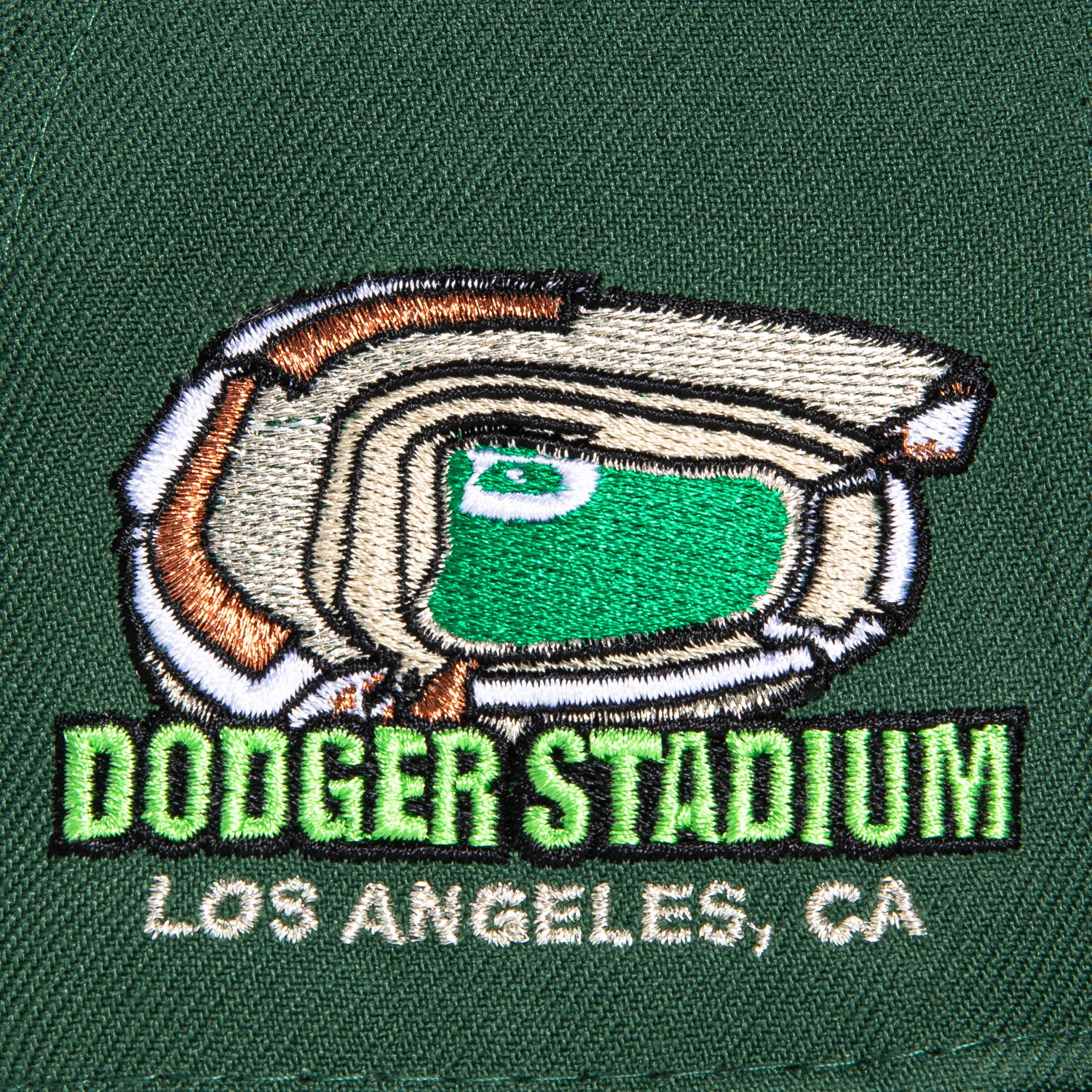 New Era 59Fifty Los Angeles Dodgers Baseball Cap with Dodger Stadium Patch - Gradient Green for Men & Women | Perfect for Baseball Games, Sports Events & Streetwear Fashion