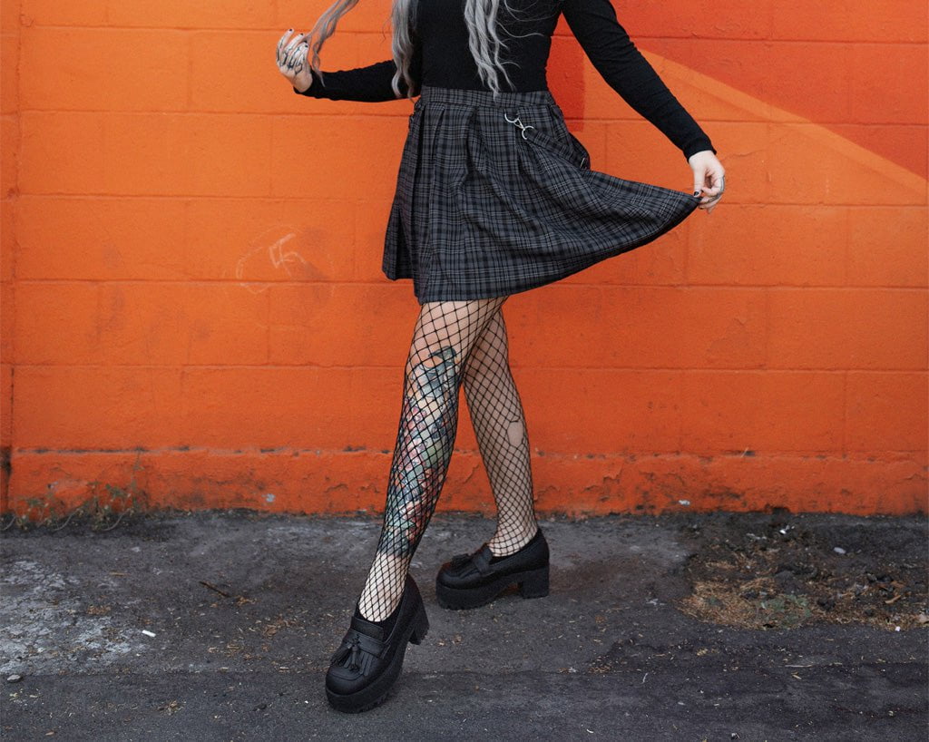 Black TUKskin™ Fringe Loafer Platform Shoes - Vintage Inspired Chunky Heel Slip-Ons for Women | Perfect for Retro Outfits, Rockabilly Style & Everyday Wear