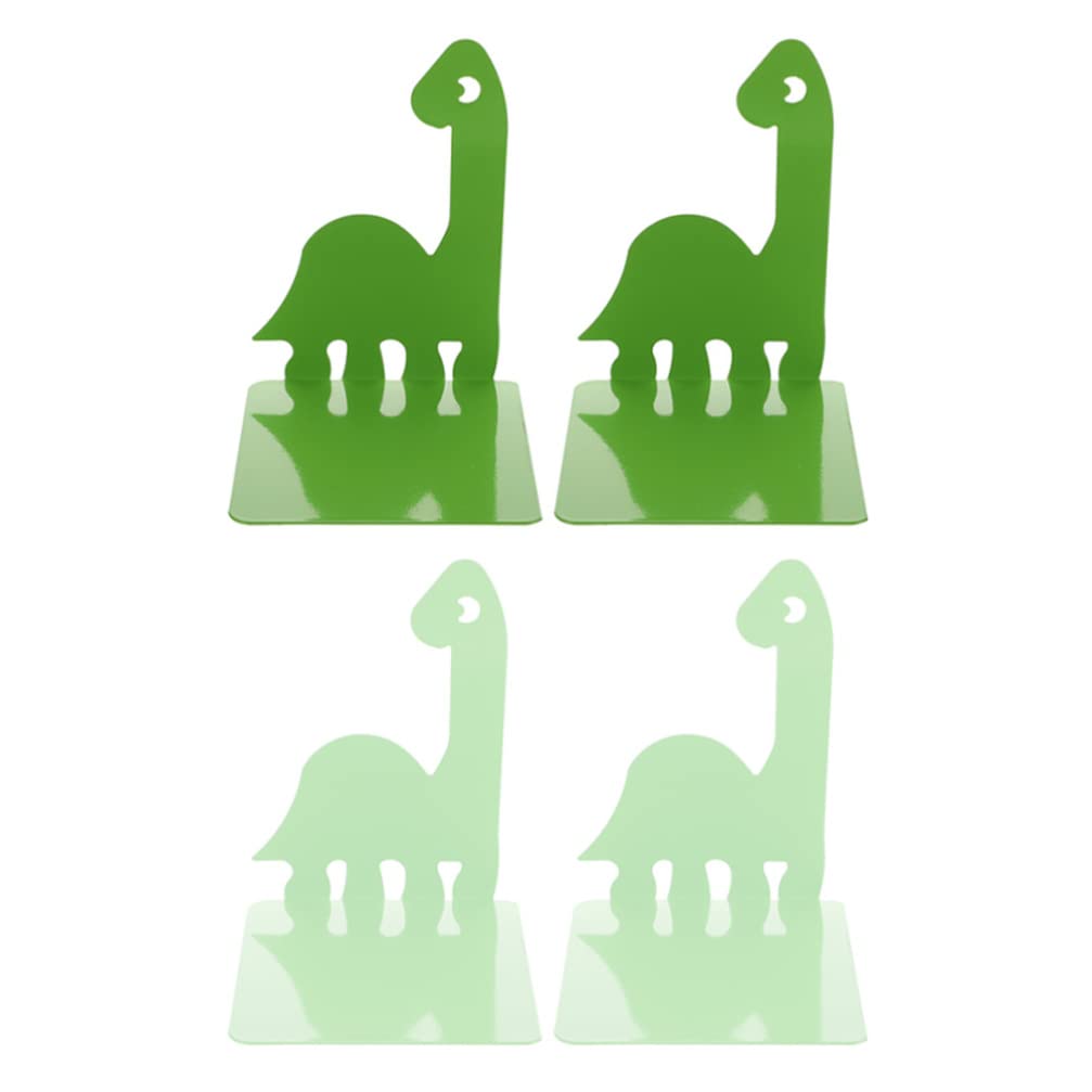 Cute Animal Bookends for Kids - 2 Pairs Heavy Duty Book Holders for Bookshelves & Desks - Fun Book Supports for Children's Room, Classroom & Student Study Area - Perfect for Organizing Books, Toys & School Supplies