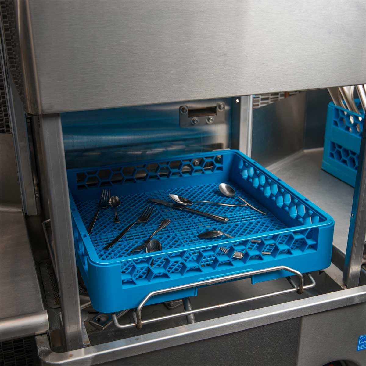 Carlisle RF14 Opti Clean Combo Flatware Rack - Full Size Blue Commercial Dishwasher Rack for Restaurants & Catering Services