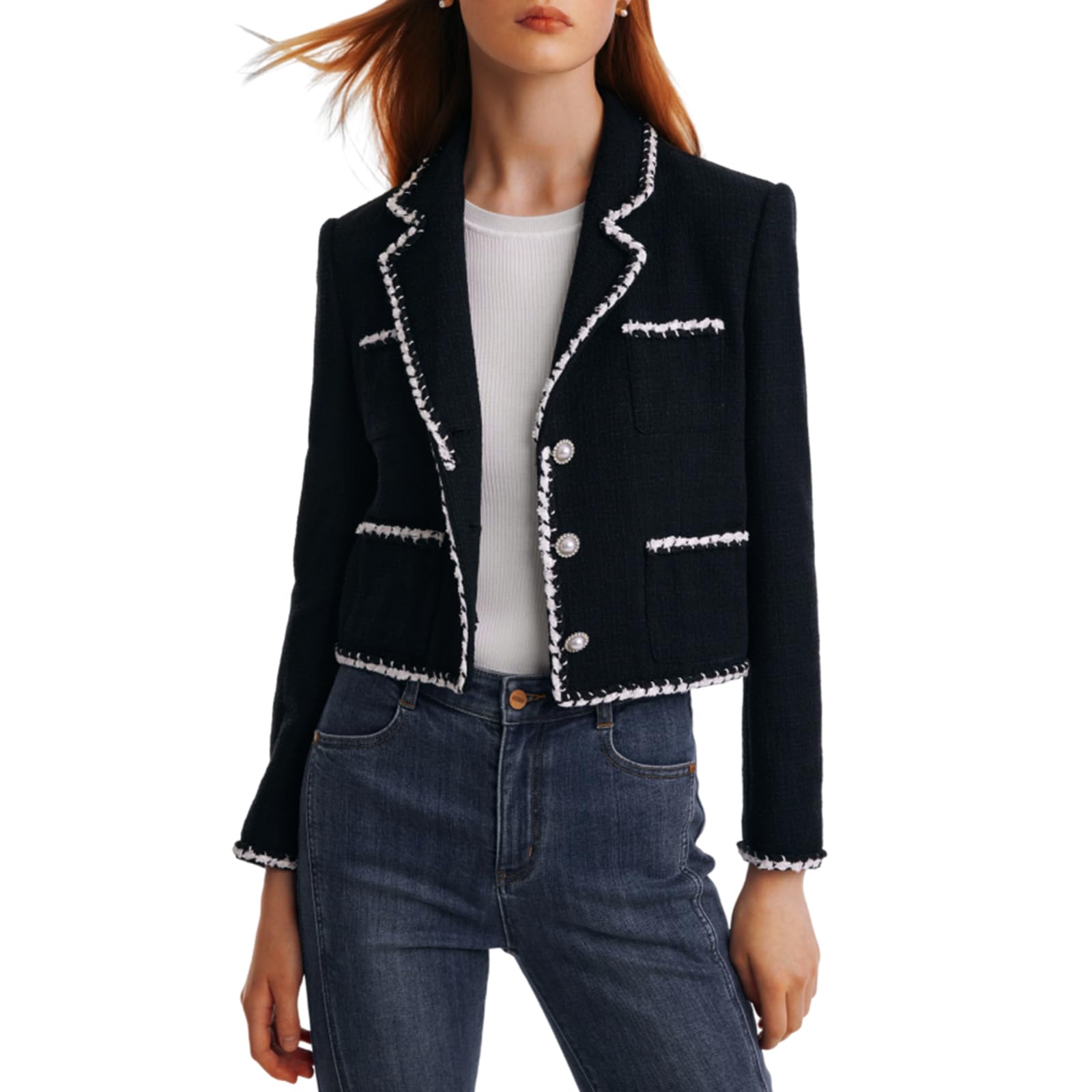 2025 Women's Casual Blazers - Long Sleeve Open Front Suit Jacket for Office & Business | Professional Workwear for Women | Perfect for Meetings, Interviews & Office Wear