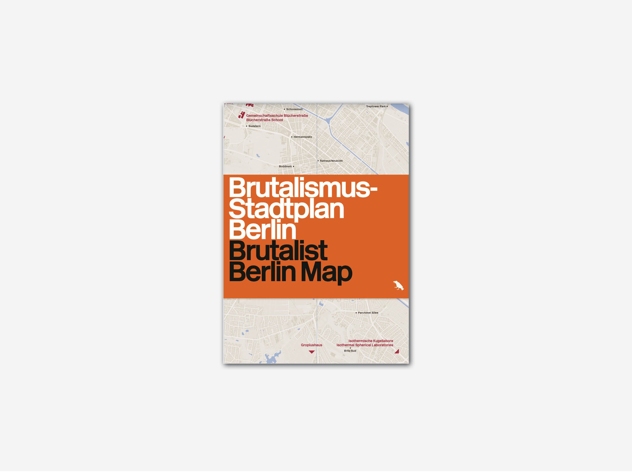 Brutalist Berlin Map Poster - Vintage Architectural Art Print for Home & Office Decor - Perfect for Modern Interior Design & Urban Art Lovers