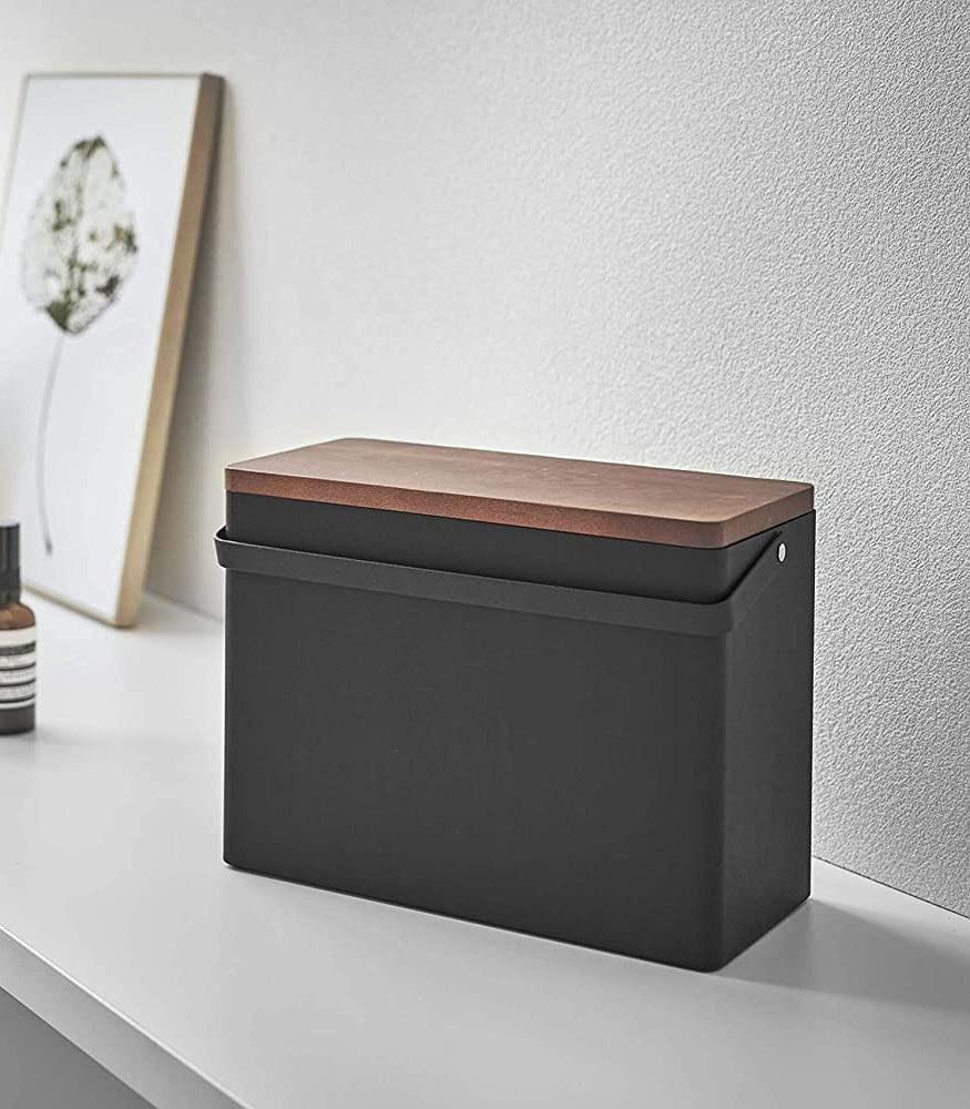 Odds and Ends Organizer - Premium Steel and Wood Storage Box for Home, Office & Craft Supplies | Perfect for Desk, Drawer & Closet Organization