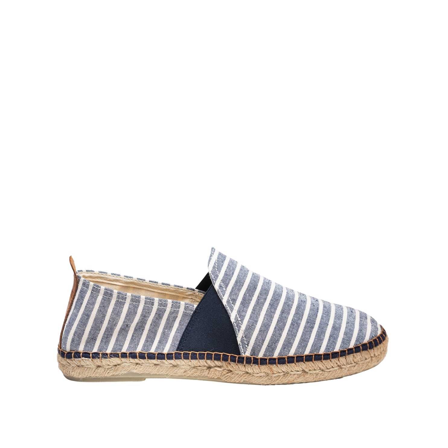 Breathable Striped Cotton Blend Espadrilles for Men - Dago GD - Comfortable Summer Shoes for Beach, Casual Wear & Outdoor Activities