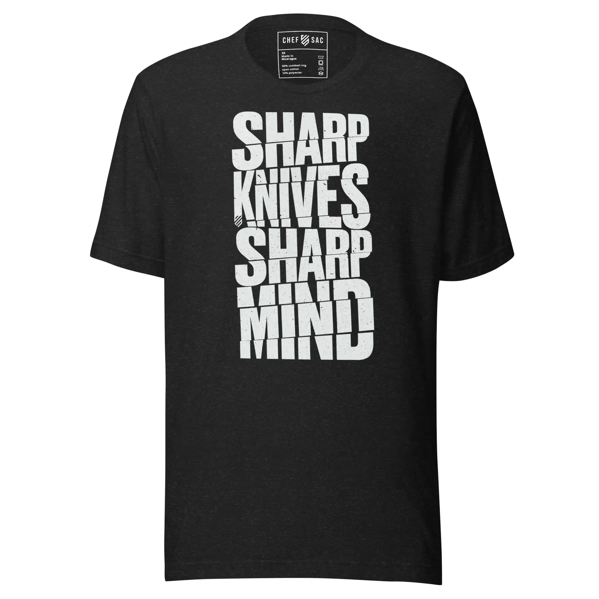 Sharp Knives Sharp Mind T-Shirt - Funny Kitchen Lover Gift for Chefs & Cooking Enthusiasts - Perfect for Cooking Classes, BBQ Parties & Culinary Events