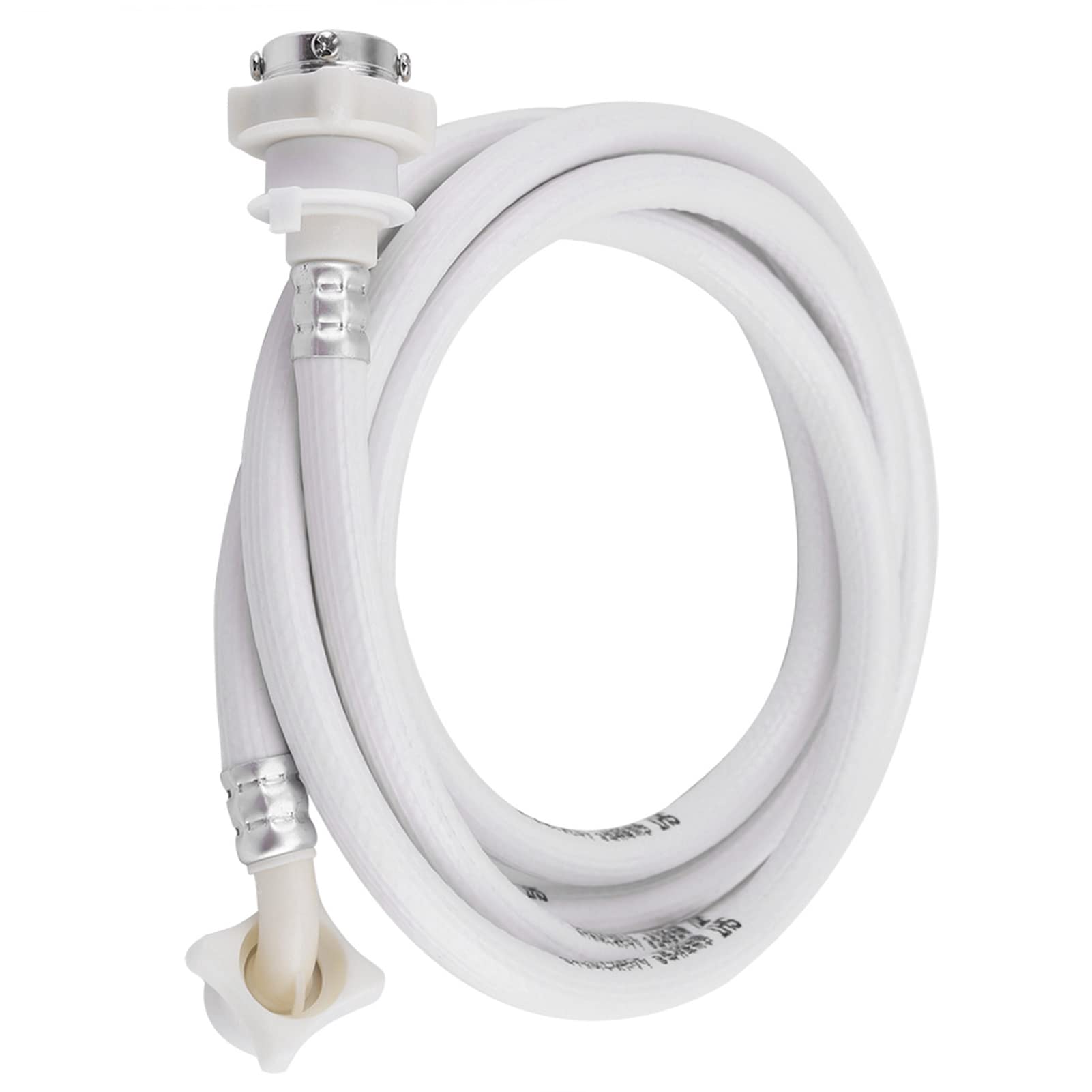 Washing Machine Water Inlet Hose Connector - 2M White Washer Pipe Tube for Laundry Machine Replacement | Perfect for Home Appliances, Laundry Rooms & RV Use