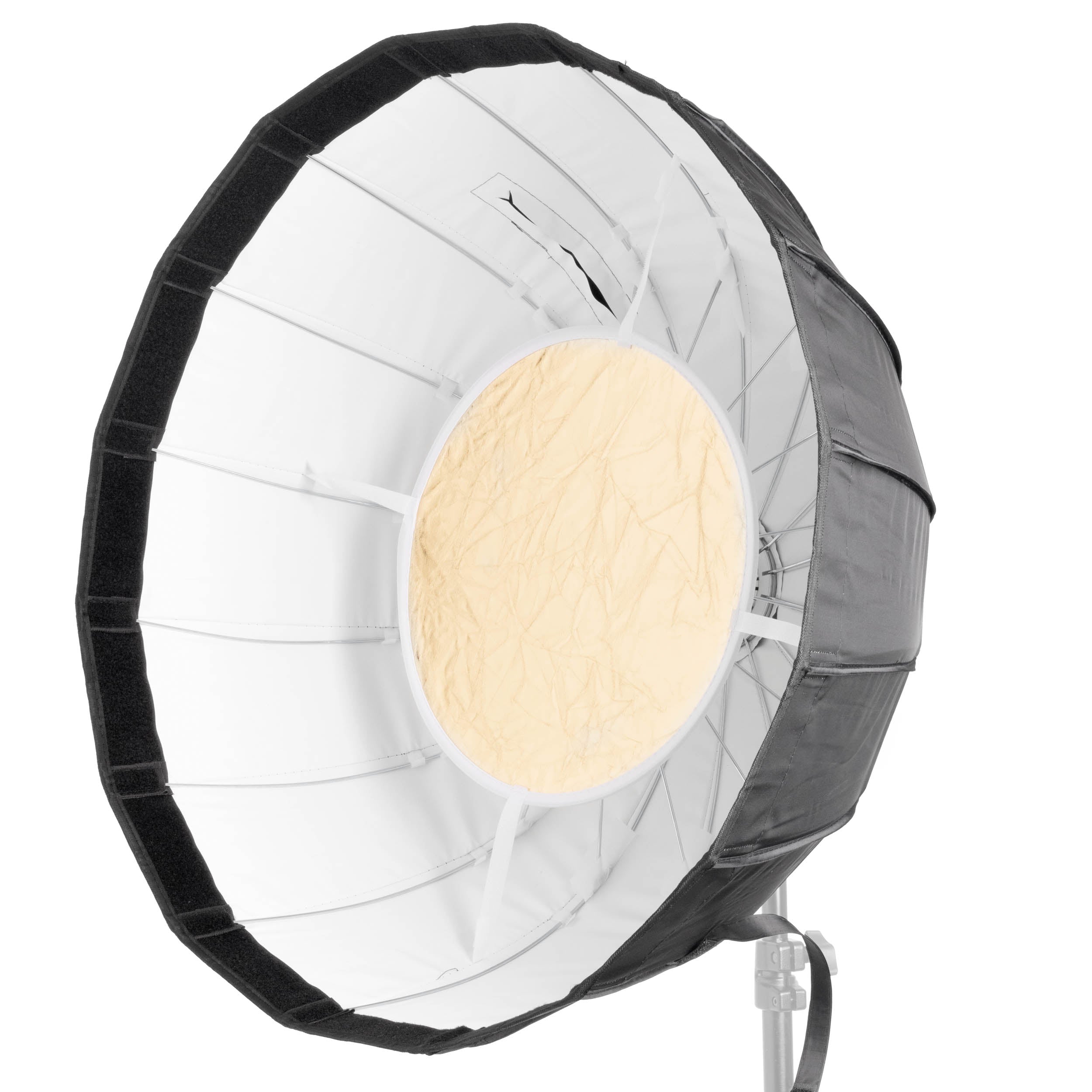 Godox AD S65W 65cm Portable Silver Parabolic Softbox with White Interior - Perfect for Studio Photography, Portrait Lighting & Product Shoots