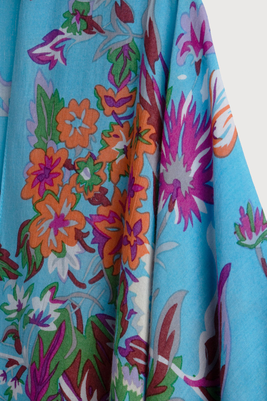 Lightweight Floral Kimono Short - Women's Summer Cover Up Beachwear for Vacation, Pool Party & Boho Outfits