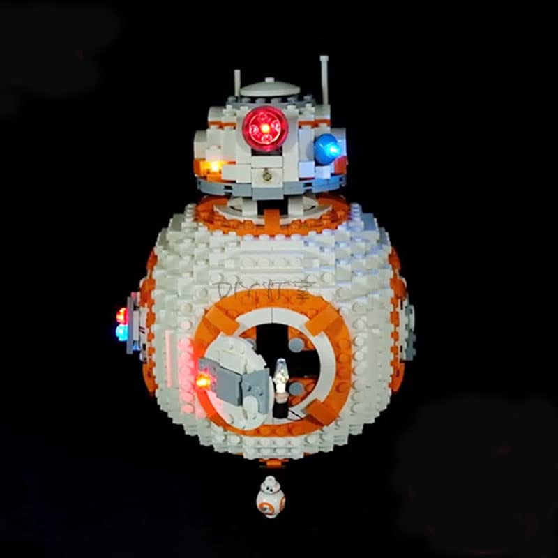 LED Light Kit for Lego 75187 BB-8 - USB Powered Lighting Set Compatible with Lego Star Wars BB-8 Droid (Lights Only, No Lego Included) - Perfect for Display & Nighttime Showcase