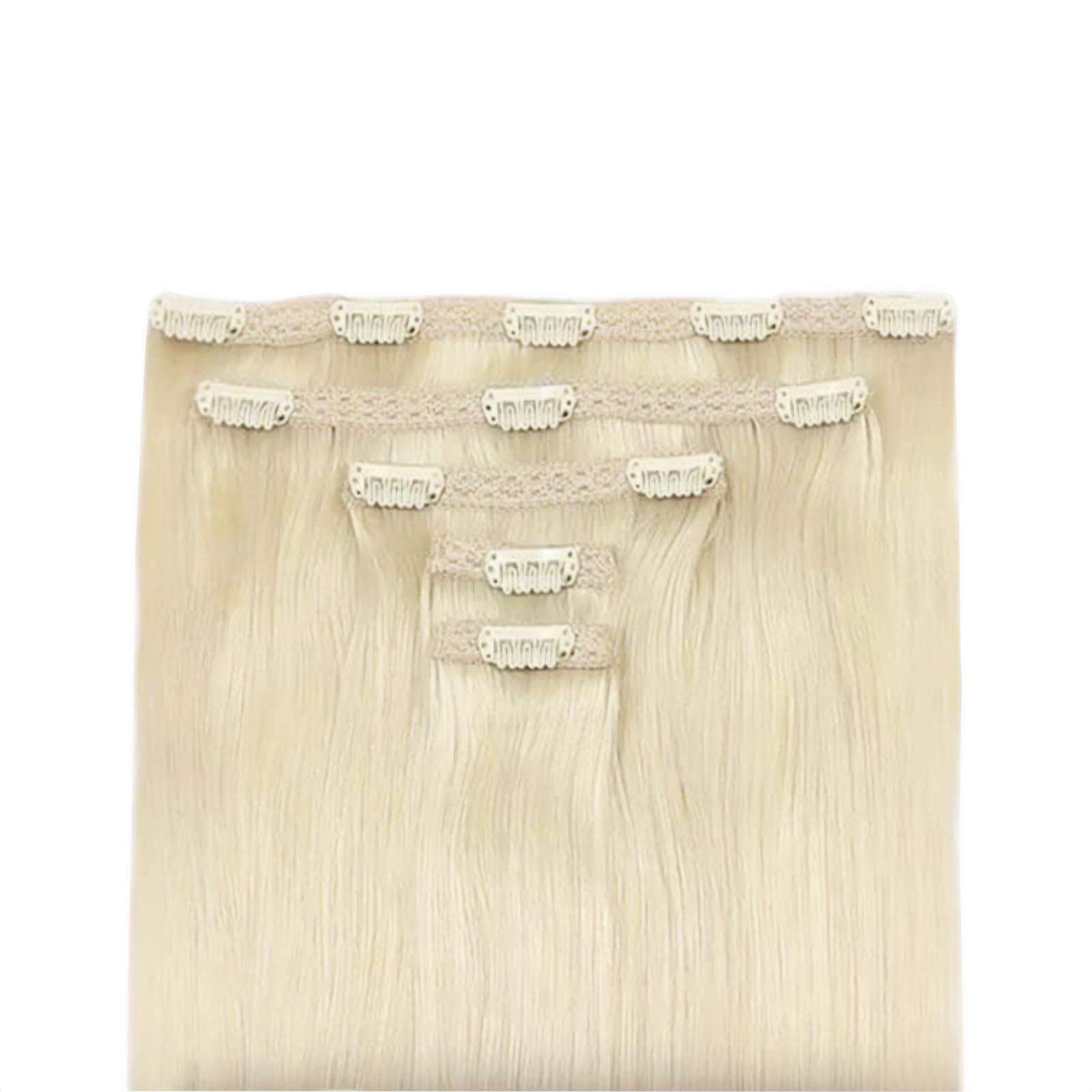 Zala Clip In Hair Extensions - 100% Remy Human Hair - Natural, Silky & Straight Discreet Clip in Extensions - Blend Easy into Natural Hair - 5 Piece Set, Beachy Blonde (125g / 26 inch) - Perfect for Parties, Weddings & Everyday Styling