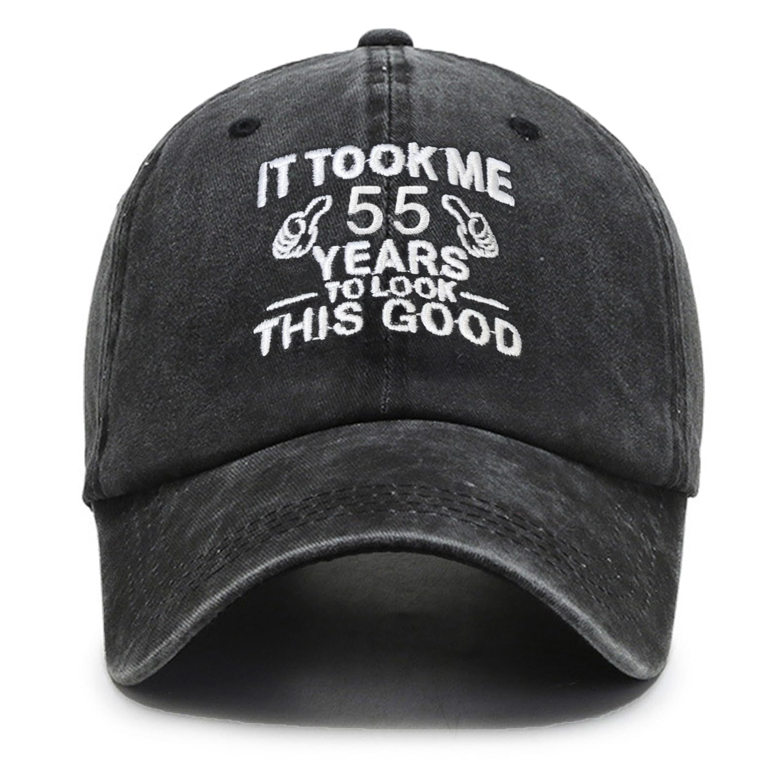 LAMIVEENLA Vintage Embroidered Baseball Cap for Men & Women - Funny 55th Birthday Gift Idea - Adjustable Dad Hat for Casual Wear, Outdoor Activities & Sports Events