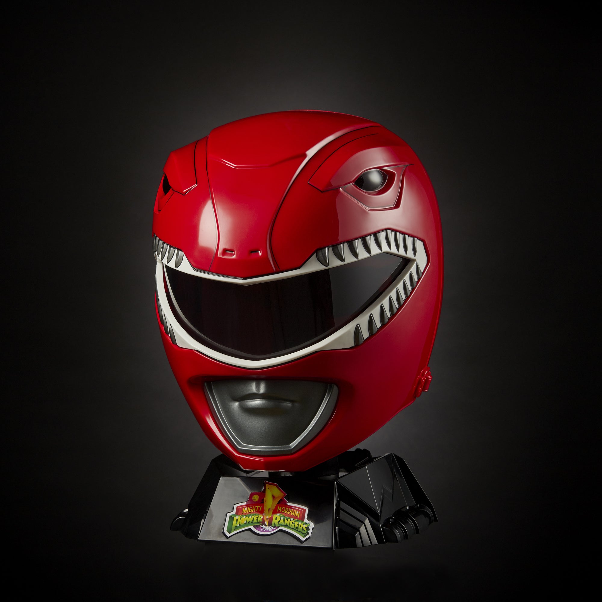 Power Rangers: Lightning Collection Mighty Morphin Red Ranger Helmet - Premium Collectible Cosplay & Display Piece for Fans & Halloween Costumes