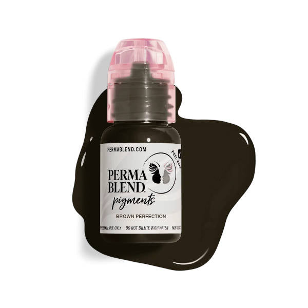 Perma Blend Brown Perfection Tattoo Pigment - Professional Tattoo Ink for Artists, Permanent Makeup & Cosmetic Tattooing - Ideal for Eyebrows, Lips & Body Art